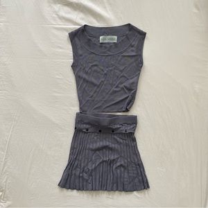 NWT AYA MUSE onyx set (skirt and top) in slate blue